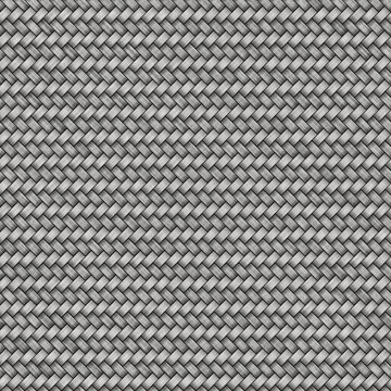 Seamless Industrial Metallic Braided Surface Carbon Fiber Pattern Background