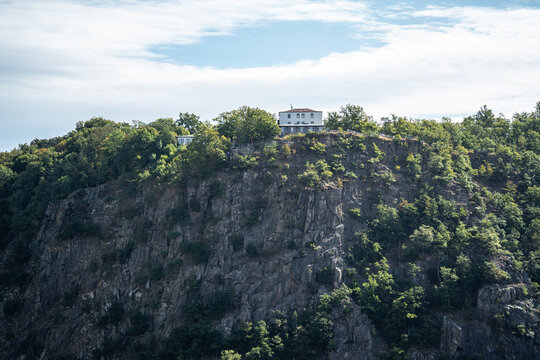 Bodetal Rosstrappe mit Blick zum Hexentanzplatz