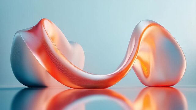 colorful 3d ellipse, modern material, 3d printing