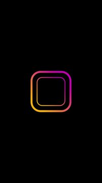 Social Media Intro Outro Template Animation for vertical videos with empty space for text