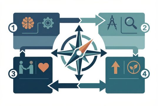Visualizing Cognitive Pathways with Neural Process Flow and Creative Exploration Signifying Emotional Intelligence and Growth in the Digital Age