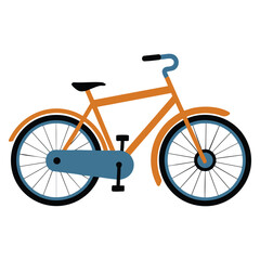 Fototapeta premium Vector illustration of bicycle for driving ideal for cycling transport sport outdoor recreation and eco friendly mobility concept designs