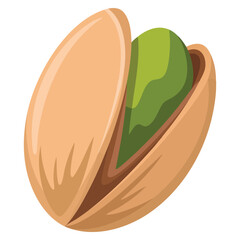 Obraz premium Vector illustration of pistachio nut healthy food concept suitable for natural diet packaging organic product promotion and nutrition focused designs