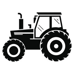Obraz premium Vector illustration of tractor symbol ideal for agriculture farming equipment rural landscape industry and harvest related design themes