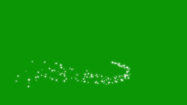 Magic sparkles glitter line stars, sparkling stars Shine animation, blinking cartoon stars, 4k star sparkle vector doodles, glowing light effect, retro shine movement, flat green screen twinkle star.