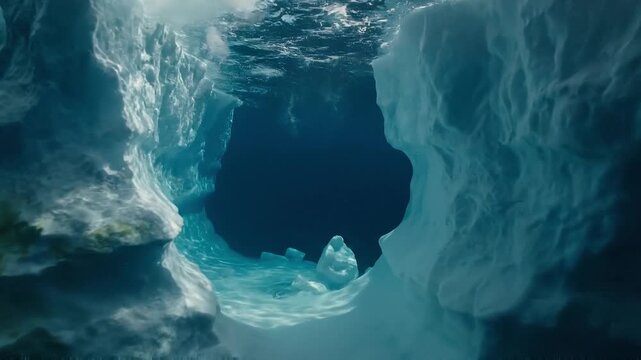 Majestic Underwater Iceberg Revealed in Cold Arctic Waters