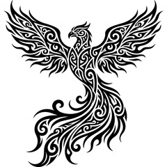 Obraz premium Tribal tattoo style phoenix