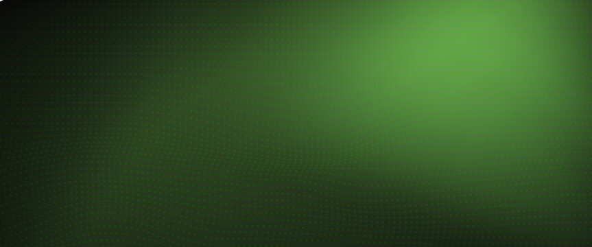 Abstract black background and green ball