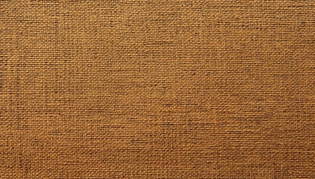 Rustic Brown Burlap Texture Close-up, Natural Fibers Fabric Background