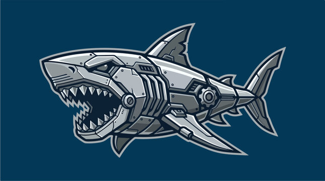 Robotic Shark Cybernetic Animal.