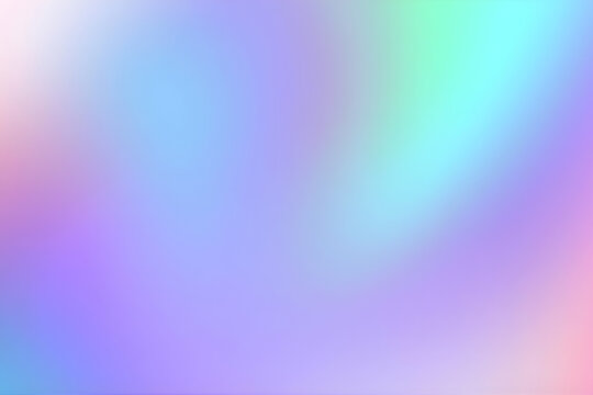 Soft Abstract Holographic Mesh Gradient Background