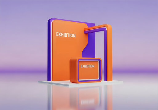 A small orange cube and rectangle on a white surface