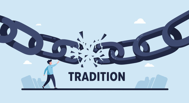 Breaking Free From Old Ways A Symbol Of Change And Progress