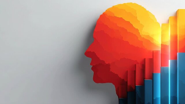 Layered cognitive structure with rising capability columns illustrating strategic mindset scaling and growth architecture.