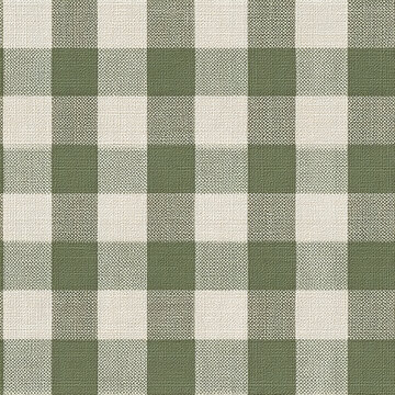 Sage green and cream gingham check pattern seamless repeat with textured fabric surface creating cozy and rustic feel perfect for home decor and textile design