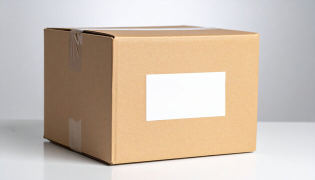 Cardboard box parcel shipping delivery package blank label tech startups fear layoffs as parcel shipping volume drop global