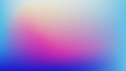 Fototapeta premium A soft gradient abstract background with grainy noise texture, blending pastel pink, purple, and light blue hues.