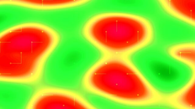 Thermal imaging displaying heat patterns of human faces