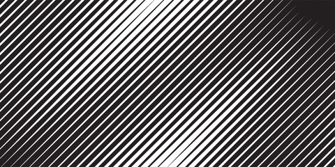 Obraz premium Thin line halftone gradient texture. Fading vertical stripe gradation background. Repeating wide pattern backdrop.