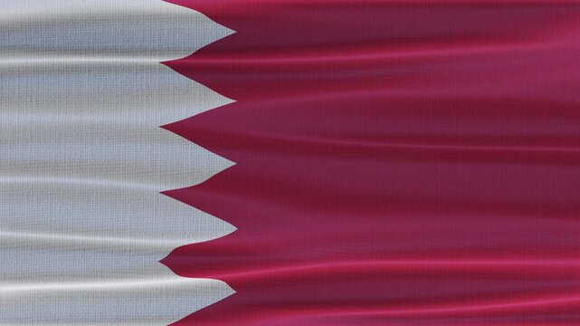 Bahrain flag waving in the wind with high quality fabric texture