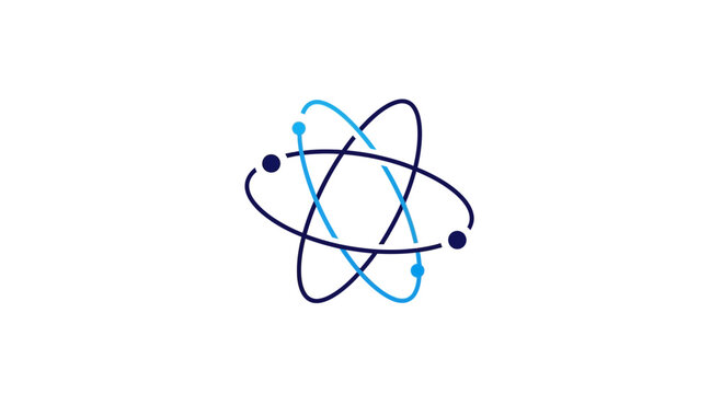 Abstract Atomic Structure Symbol Science Technology Graphic