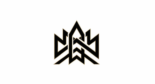 Abstract Geometric Symbol Emblem For Branding And Identity Design
