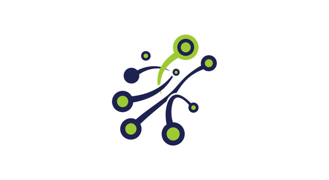 Abstract Network Connections Digital Technology Growth Idea