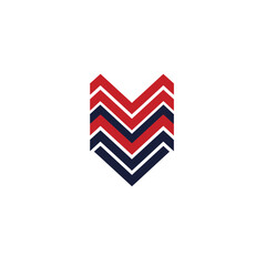 Fototapeta premium Bold Geometric Chevron Pattern For Modern Design Elements Abstract