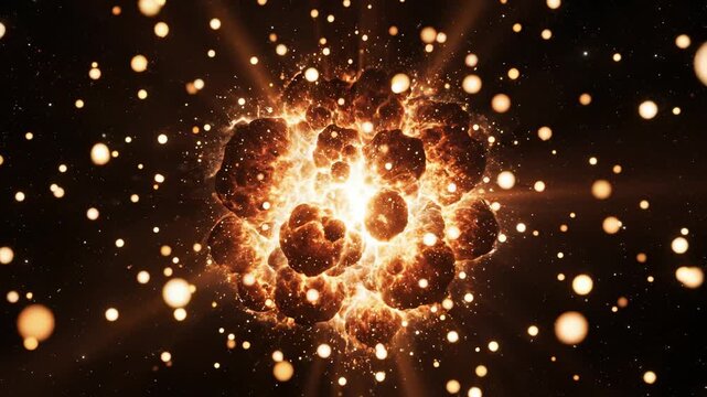 Cosmic explosion in space
