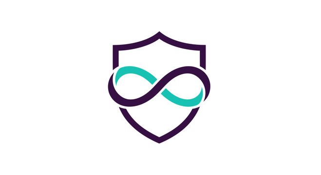 Infinite Security Symbol Representing Everlasting Protection And Unbreakable Trust