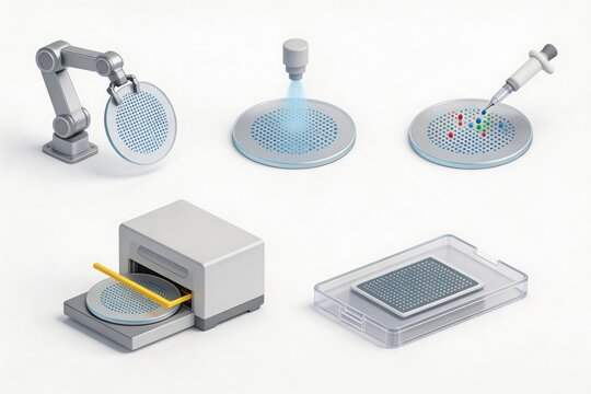 Advanced robotic technology showcasing precision in laboratory environments through a range of pipetting devices and automation systems signifying future innovations in scientific methodologies