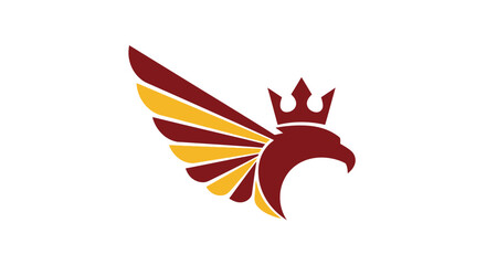 Obraz premium Majestic Eagle Crowned Emblem Symbol Of Power And Royalty