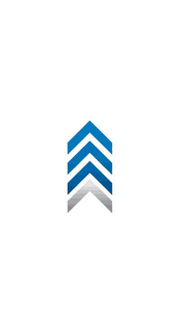 Modern Abstract Emblem Depicting Growth, Direction, and Progress within a Corporate Environment