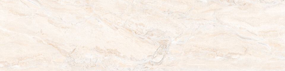 Obraz premium Wide Ivory Marble Texture with Flowing Beige Veining Expansive Bone Stone Slab Background