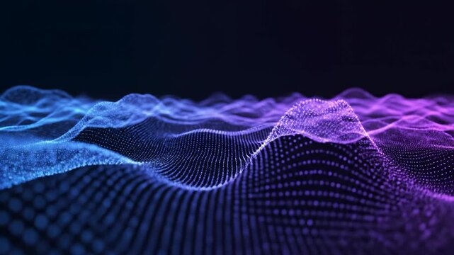 Abstract digital wave pattern