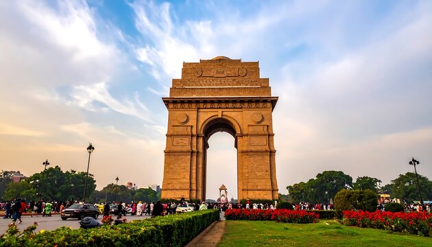 India Gate - A Majestic War Memorial in New Delhi.