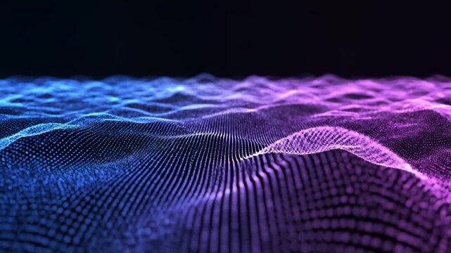 Abstract digital wave pattern