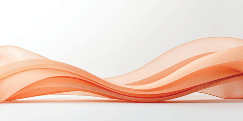Obraz premium Abstract orange and red vector background featuring a digital wave pattern with flowing curves and smoke style motion art for a modern technology wallpaper design
