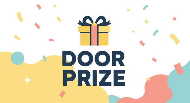 Door Prize Gift Box Icon.