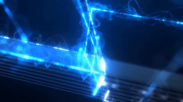 Quantum Cascade Laser Emission - Coherent Light Waves Through Nanostructure Layers