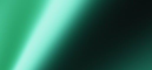 Fototapeta premium abstract gradient light streak on dark green background with soft bokeh effect