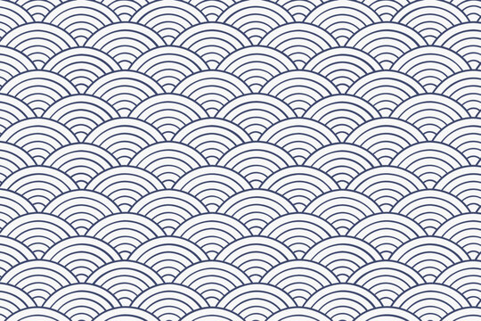 abstract seamless pattern with waves