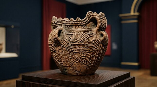 Jomon clay pot cord patterns