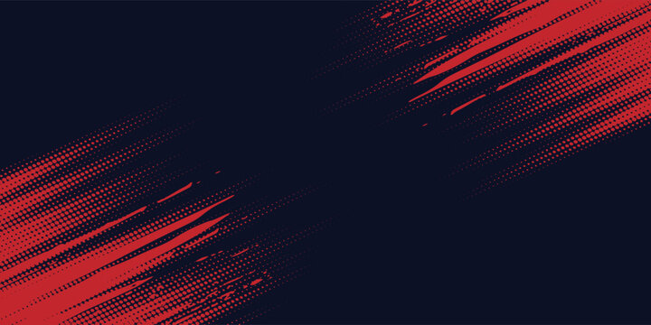 Black and red abstract grunge background with halftone style modern arts sport background abstract