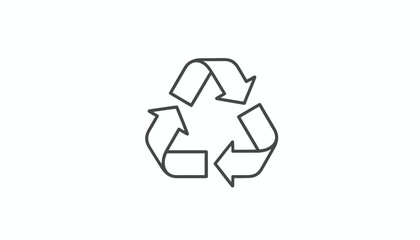 Obraz premium Recycling Symbol Icon Outline