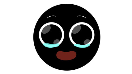 Fototapeta premium happy face to the point of tears