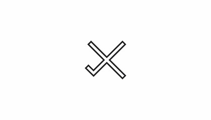 Obraz premium Abstract Checkmark and Cross Symbol, Decision Making, Choice, Yes or No Concept