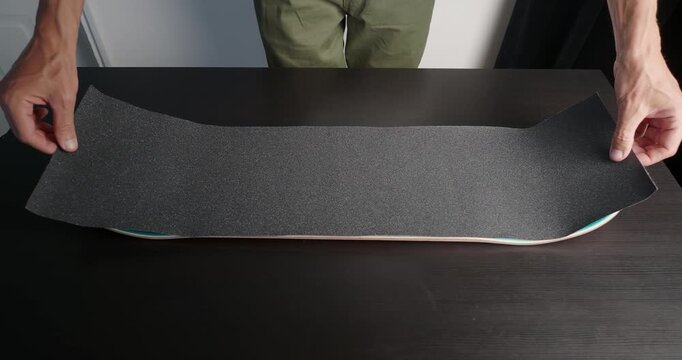 New Grip tape sandpaper for a Skateboard Deck.  