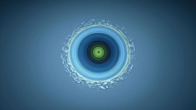 Concentric resonance rings visualizing Fibonacci rebound probability convergence and predictive market signal formation.