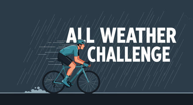 Cyclist Endurance Test: Conquering Elements In All Weather Conditions With Determination and Grit